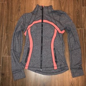 Lululemon grey/ pink size 6 women’s jacket.